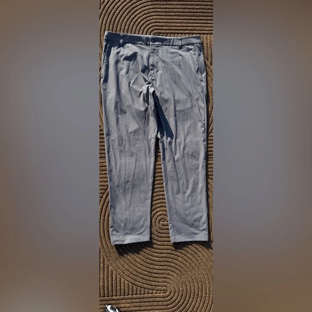Lululemon Men's ABC Pants Gray Size 36 Classic Fit Stretch Casual Golf